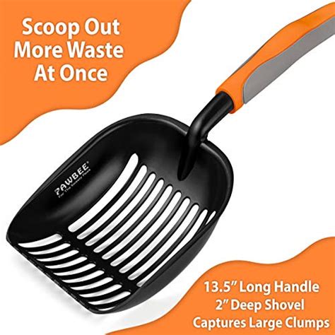 steel poop scooper litter box|Pawbee Metal Cat Litter Scoop .